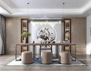 长洲新中式风格茶室如何规划设计